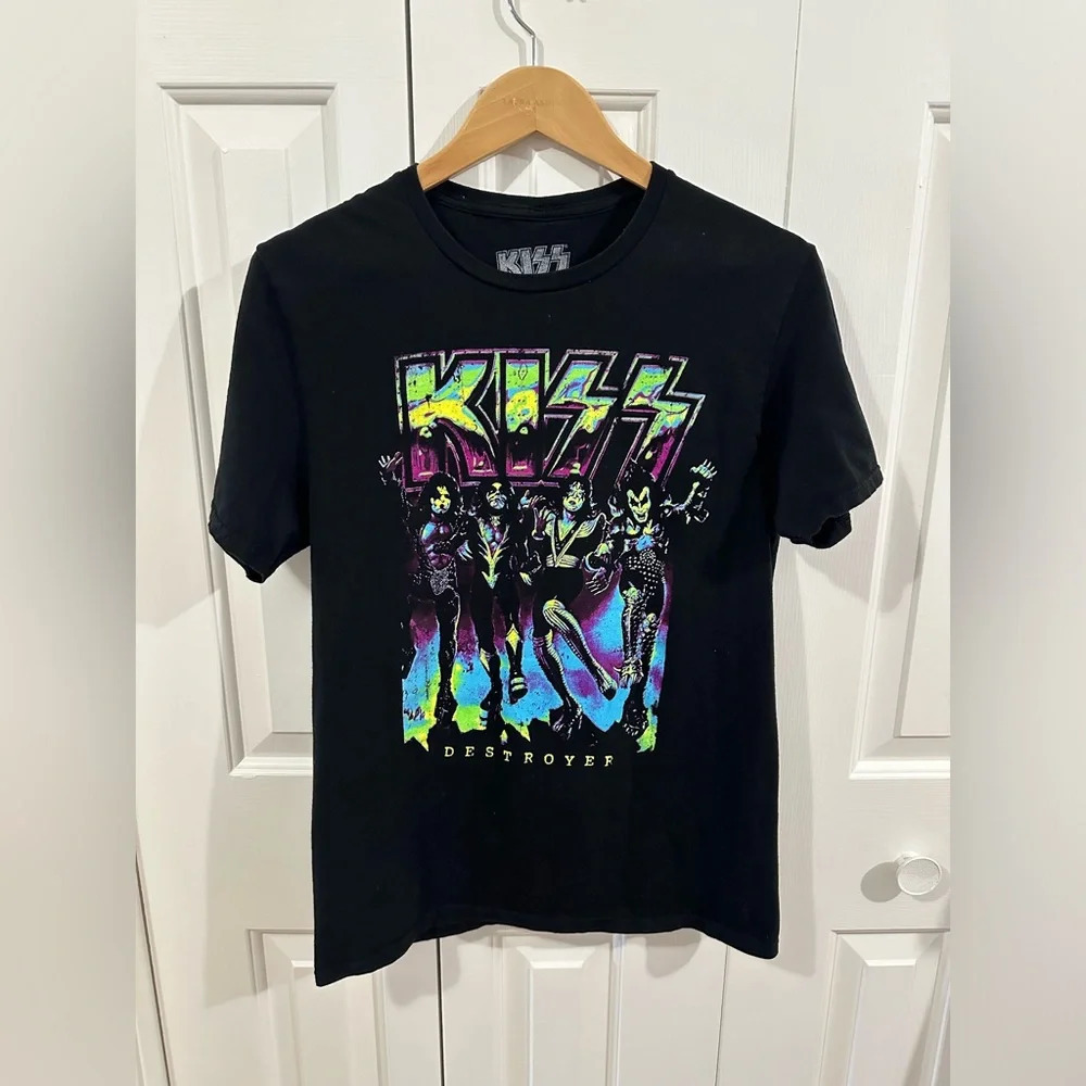 KISS Hard Rock Band Destroyer Black Shirt Medium
